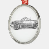 Silver Shadow MX5 Metalen Ornament (Links)