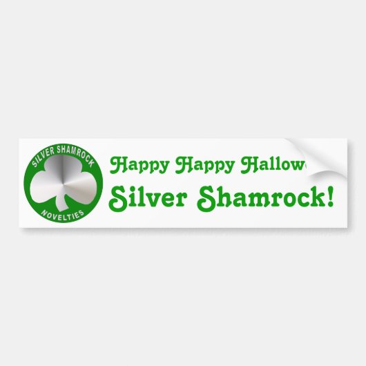 Silver Shamrock Novelties Bumpersticker (Voorkant)
