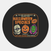 Silver Shamrock Novelties Halloween Specials Ronde Sticker (Voorkant)