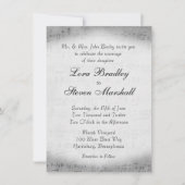 Silver Sheet Music Theme Weddenschap Kaart (Voorkant)