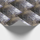 Silver Shield Triquetra Medieval Cadeaupapier (Hoek)