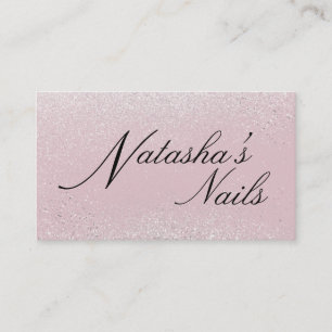 Silver Shimmer Dust and Pink Visitekaartje
