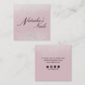 Silver Shimmer Dust and Roze Visitekaartje (Voorkant / Achterkant)