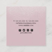 Silver Shimmer Dust and Roze Visitekaartje (Achterkant)