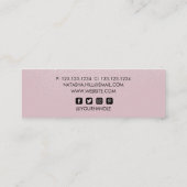 Silver Shimmer Dust and Roze Visitekaartje (Achterkant)