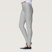 Silver Shimmer Faux Glitter Leggings (Links)