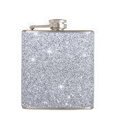Silver Shimmer Flask Heupfles (Voorkant)