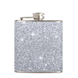 Silver Shimmer Flask Heupfles