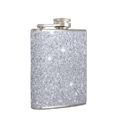Silver Shimmer Flask Heupfles (Rechts)