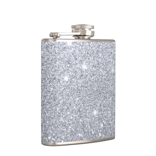 Silver Shimmer Flask Heupfles (Rechts)