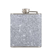 Silver Shimmer Flask Heupfles (Achterkant)