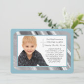 Silver Shimmer Fotocommuniqué Kaart (Staand voorkant)