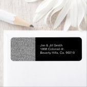 Silver Shimmer Glitter Etiket (Insitu)