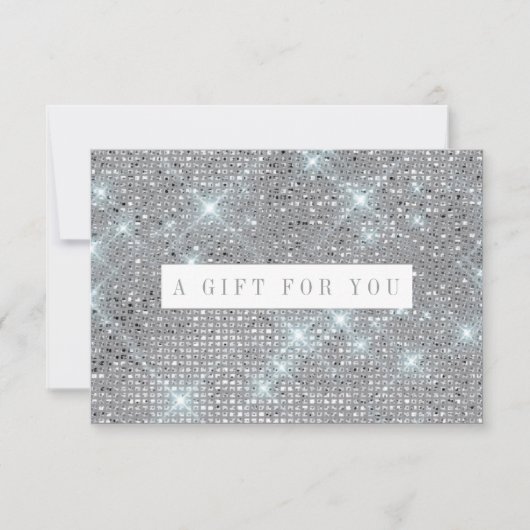 Silver Shimmer Marble Gift Certificate (Voorkant)