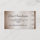  Silver Shimmer Professional Elegant Eenvoudig Visitekaartje (Achterkant)