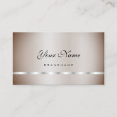  Silver Shimmer Professional Elegant Eenvoudig Visitekaartje (Voorkant)