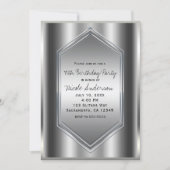 Silver Shine Glamour Chic Verjaardagsfeest Elk Eve Kaart (Voorkant)