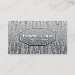 Silver Shine Metallic Visitekaartje
