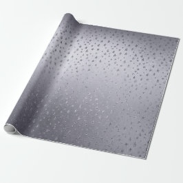 Silver Shiny Small Stars Confetti Vip Cadeaupapier