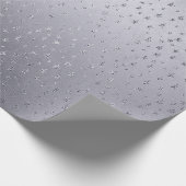 Silver Shiny Small Stars Confetti Vip Cadeaupapier (Hoek)