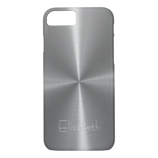 Silver Shiny Steel Metal Case-Mate iPhone Case (Achterkant)