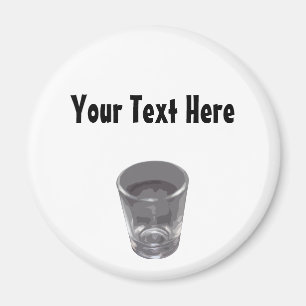  Silver Shot Glass Magnet