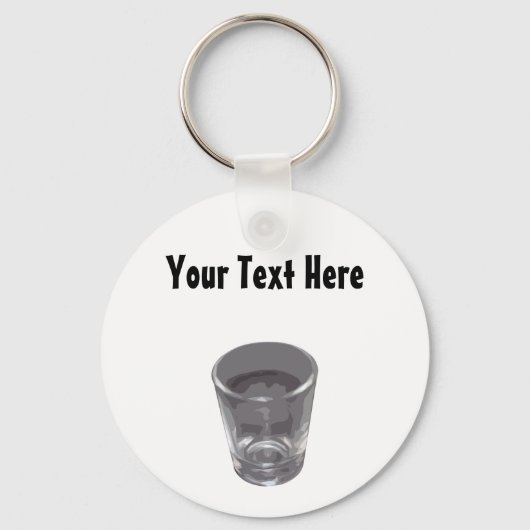  Silver Shot Glass Sleutelhanger (Voorkant)