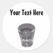  Silver Shot Glass Sticker (Voorkant)