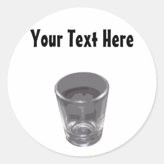 Silver Shot Glass Sticker