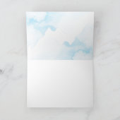 Silver Showflakes Winter Baby shower Dank u Bedankkaart (Binnen)