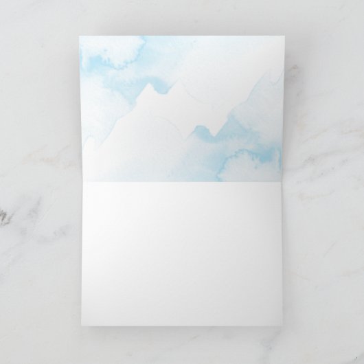 Silver Showflakes Winter Baby shower Dank u Bedankkaart (Binnen)