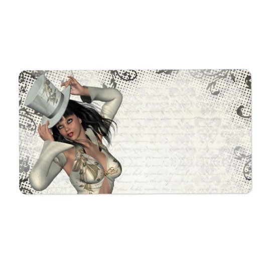 Silver showgirl etiket (Voorkant)
