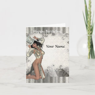 Silver showgirl kaart