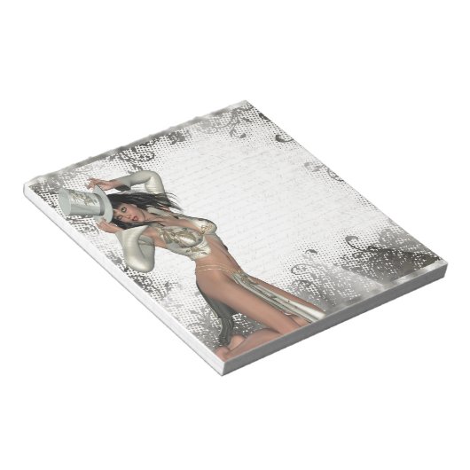 Silver showgirl notitieblok (Schuin)