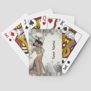 Silver showgirl pokerkaarten