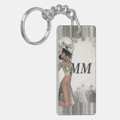 Silver showgirl sleutelhanger (Voorkant Links)