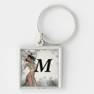 Silver showgirl sleutelhanger