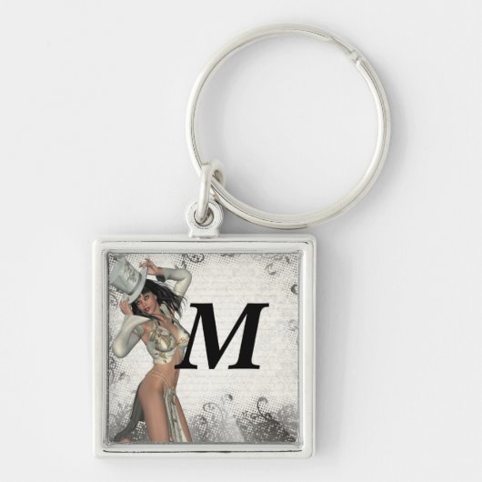 Silver showgirl sleutelhanger (Voorkant)