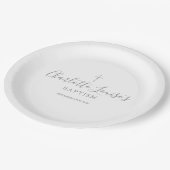 Silver Signature Baptism Christening Papieren Bordje (Gekanteld)