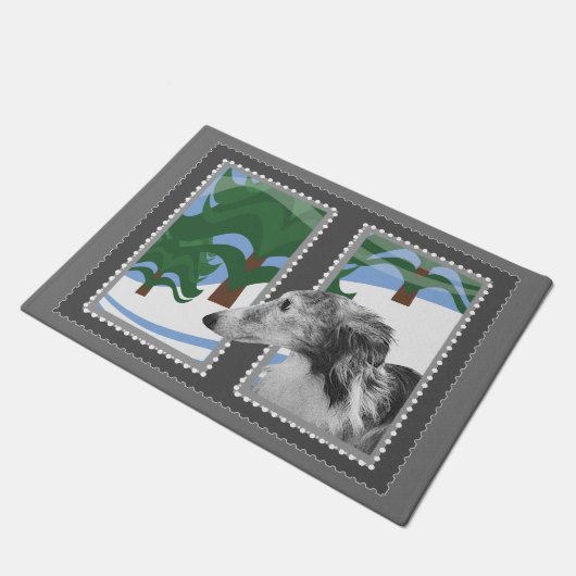 Silver Silken Doormat Deurmat (Schuin)