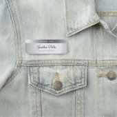 Silver Sjabloon Calligraphy Script Name Elegant Naamplaatje (In situ)