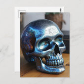 Silver Skull Briefkaart (Voorkant / Achterkant)