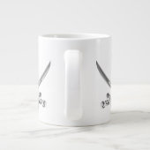 Silver Skull en Crossed Swords Grote Koffiekop (Achterkant)