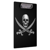 Silver Skull en Crossed Swords Klembord (Rechts)