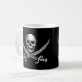 Silver Skull en Crossed Swords Koffiemok (Voorkant links)