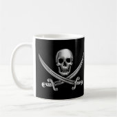 Silver Skull en Crossed Swords Koffiemok (Links)