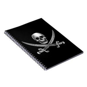 Silver Skull en Crossed Swords Notitieboek