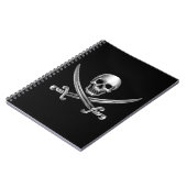 Silver Skull en Crossed Swords Notitieboek (Linkerzijde)