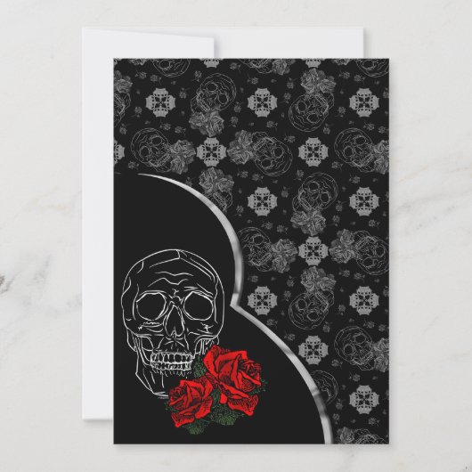 Silver Skull en Rozen Modern Gothic Wedding (Voorkant)