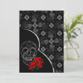 Silver Skull en Rozen Modern Gothic Wedding (Staand voorkant)